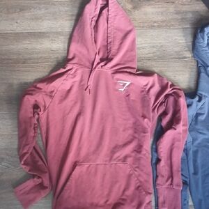 Gymshark Burgundy Hoodie Sweater